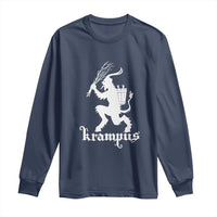 Mythical Krampus Long Sleeve Shirt Scary Christmas Horror Occult Holiday Eastern Folklore