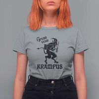 Krampus T Shirt For Women Gruss Vom Greetings - Wonder Print Shop