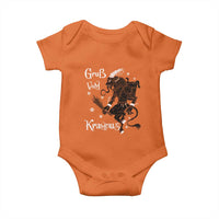 Mythical Krampus Baby Onesie Gruss Vom Christmas Horror Figure Greeting