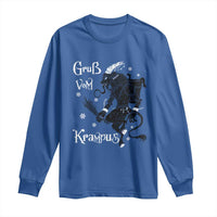 Mythical Krampus Long Sleeve Shirt Gruss Vom Christmas Horror Figure Greeting