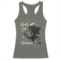 Mythical Krampus Racerback Tank Top Gruss Vom Christmas Horror Figure Greeting