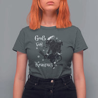 Mythical Krampus T Shirt For Women Gruss Vom Christmas Horror Figure Greeting