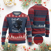 Mythical Krampus Ugly Christmas Sweater Gruss Vom Christmas Horror Figure Greeting
