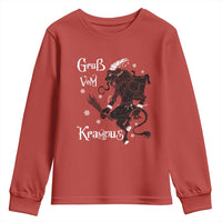 Mythical Krampus Youth Sweatshirt Gruss Vom Christmas Horror Figure Greeting
