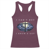 Christian Faith Racerback Tank Top I Can't But I Know A Guy Christ Cross
