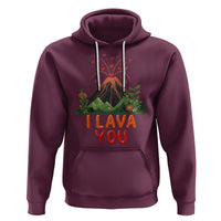 Funny Volcano Valentine Hoodie I Lava You Love Wordplay Joke - Wonder Print Shop