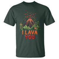 Funny Volcano Valentine T Shirt I Lava You Love Wordplay Joke - Wonder Print Shop