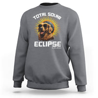 Total Solar Eclipse Sweatshirt Golden Retriever April 8 2024 - Wonder Print Shop