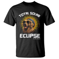 Total Solar Eclipse T Shirt Golden Retriever April 8 2024 - Wonder Print Shop