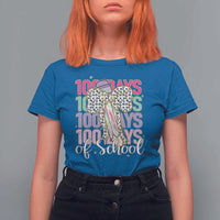 Retro Coquette 100 Days Of School T Shirt For Women for Schoolgirls Teacher
