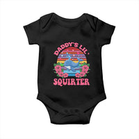 Funny Daddy's Lil Squirter Baby Onesie Cute Whale Inappropriate Embarrassing Adult Joke
