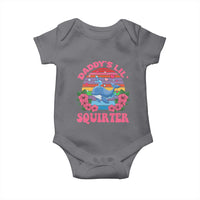 Funny Daddy's Lil Squirter Baby Onesie Cute Whale Inappropriate Embarrassing Adult Joke