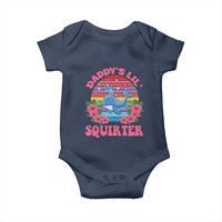 Funny Daddy's Lil Squirter Baby Onesie Cute Whale Inappropriate Embarrassing Adult Joke