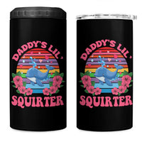 Funny Daddy's Lil Squirter 4 in 1 Can Cooler Tumbler Cute Whale Inappropriate Embarrassing Adult Joke