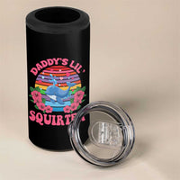 Funny Daddy's Lil Squirter 4 in 1 Can Cooler Tumbler Cute Whale Inappropriate Embarrassing Adult Joke