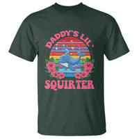 Funny Daddy's Lil Squirter T Shirt Cute Whale Inappropriate Embarrassing Adult Joke