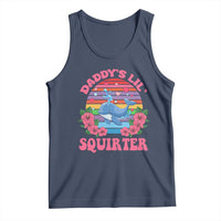 Funny Daddy's Lil Squirter Tank Top Cute Whale Inappropriate Embarrassing Adult Joke