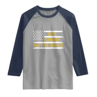 God Family Notre Dame Raglan Shirt Indiana Fighting Irish Shamrock American Flag