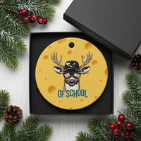 Bucked' 100 Days Of School Ceramic Ornament Deer Student Boy Girls 100th Day - Wonder Print Shop