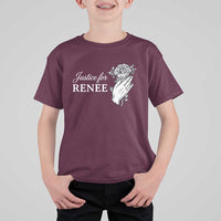Justice for Renee T Shirt For Kid Floral Rose Memorial Minneapolis Jane 8 2026 Tribute - Wonder Print Shop