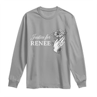 Justice for Renee Long Sleeve Shirt Floral Rose Memorial Minneapolis Jane 8 2026 Tribute - Wonder Print Shop