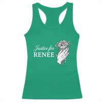 Justice for Renee Racerback Tank Top Floral Rose Memorial Minneapolis Jane 8 2026 Tribute - Wonder Print Shop