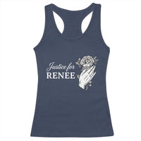 Justice for Renee Racerback Tank Top Floral Rose Memorial Minneapolis Jane 8 2026 Tribute - Wonder Print Shop
