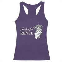 Justice for Renee Racerback Tank Top Floral Rose Memorial Minneapolis Jane 8 2026 Tribute - Wonder Print Shop