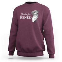 Justice for Renee Sweatshirt Floral Rose Memorial Minneapolis Jane 8 2026 Tribute - Wonder Print Shop