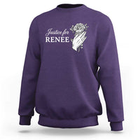 Justice for Renee Sweatshirt Floral Rose Memorial Minneapolis Jane 8 2026 Tribute - Wonder Print Shop