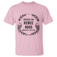 Justice for Renee Good T Shirt Minneapolis January 8 2026 Tribute Memorial Wreath - Wonder Print Shop