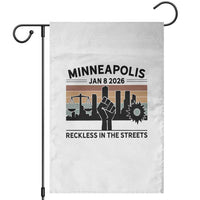 Minneapolis January 8 2026 Justice Movement Garden Flag Reckless in the Streets Protest - Wonder Print Shop