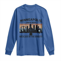 Minneapolis January 8 2026 Justice Movement Long Sleeve Shirt Reckless in the Streets Protest - Wonder Print Shop