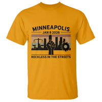 Minneapolis January 8 2026 Justice Movement T Shirt Reckless in the Streets Protest - Wonder Print Shop