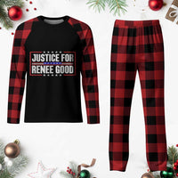 Justice for Renee Good Patriotic Plaid Pajama Set Minneapolis Jan 8 2026 Memorial Red White and Blue - Wonder Print Shop
