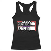 Justice for Renee Good Patriotic Racerback Tank Top Minneapolis Jan 8 2026 Memorial Red White and Blue - Wonder Print Shop