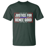 Justice for Renee Good Patriotic T Shirt Minneapolis Jan 8 2026 Memorial Red White and Blue - Wonder Print Shop