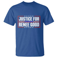 Justice for Renee Good Patriotic T Shirt Minneapolis Jan 8 2026 Memorial Red White and Blue - Wonder Print Shop