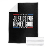 Justice for Renee Good Patriotic Throw Blanket Minneapolis Jan 8 2026 Memorial Tribute - Wonder Print Shop