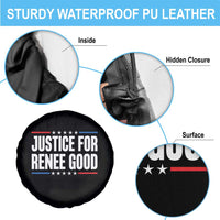Justice for Renee Good Patriotic Spare Tire Cover Minneapolis Jan 8 2026 Memorial Tribute - Wonder Print Shop