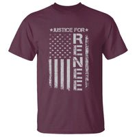 Justice for Renee American Flag T Shirt Minneapolis Jan 8 2026 Memorial Tribute - Wonder Print Shop