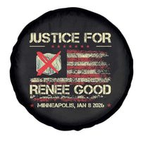 Justice for Renee Good Spare Tire Cover Minneapolis Jan 8 2026 American Flag Stop Ice - Wonder Print Shop