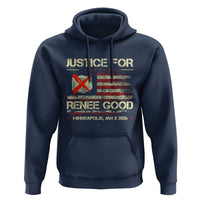 Justice for Renee Good Hoodie Minneapolis Jan 8 2026 American Flag Stop Ice - Wonder Print Shop