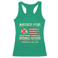 Justice for Renee Good Racerback Tank Top Minneapolis Jan 8 2026 American Flag Stop Ice - Wonder Print Shop