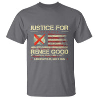 Justice for Renee Good T Shirt Minneapolis Jan 8 2026 American Flag Stop Ice - Wonder Print Shop