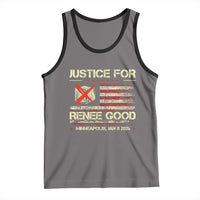 Justice for Renee Good Tank Top Minneapolis Jan 8 2026 American Flag Stop Ice - Wonder Print Shop