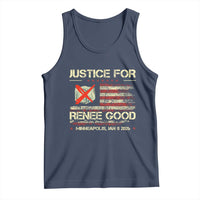 Justice for Renee Good Tank Top Minneapolis Jan 8 2026 American Flag Stop Ice - Wonder Print Shop