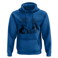 Funny George Washington and Jesus Satire Hoodie Political Commentary Founding Fathers and Faith