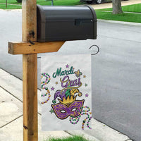 Mardi Gras Jester & Mask Welcome Garden Flag Fat Tuesday Yard Decor