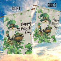 St. Patrick’s Day Gnome Garden Flag Lucky Clover Decor
